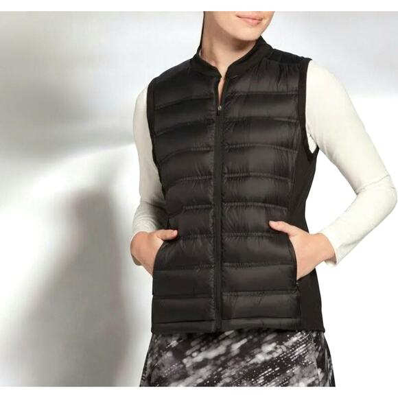 NWT SLAZENGER Tech Down Quilted Black Golf Puffer Vest Womens‎ Size XS MSRP $80 - Picture 5 of 10